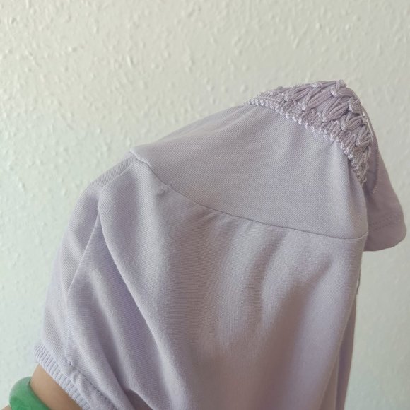 Lilac Next Tassel T Shirt Top Size 16 - Picture 4 of 4